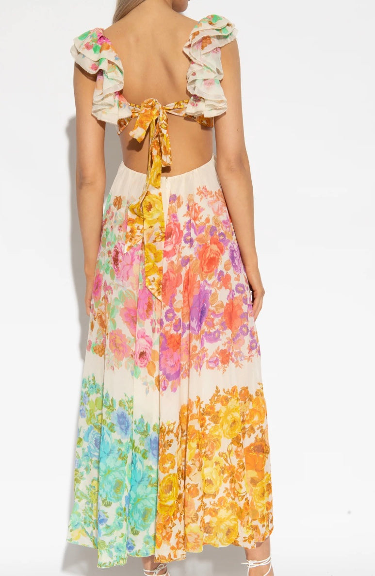 Bellina Summer Dress with Flower Print