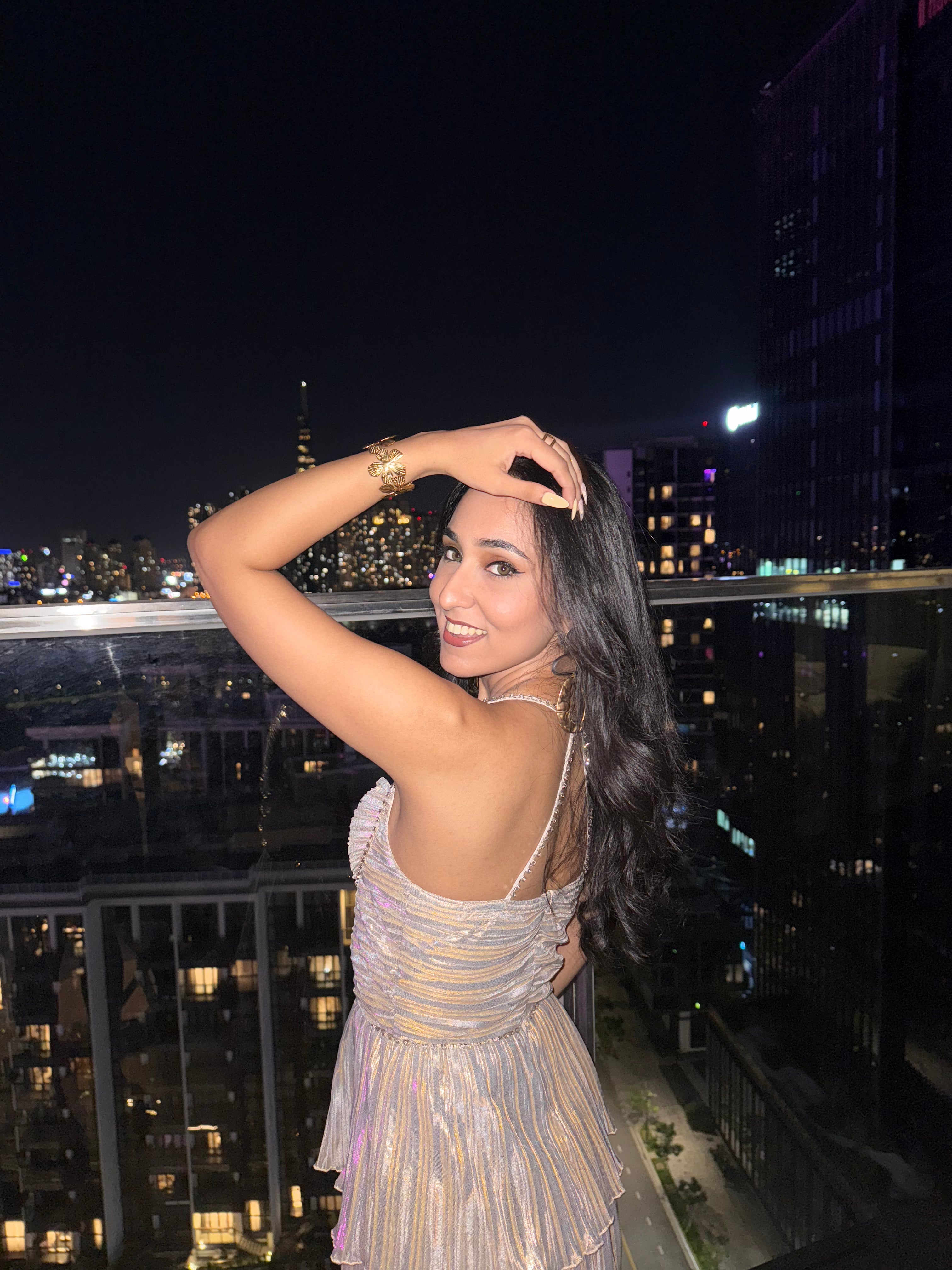 Party Ruffle Midi Dress Champagne