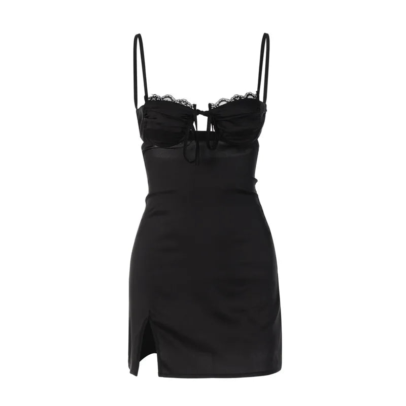 Summer New Backless Club Party Lace Dress