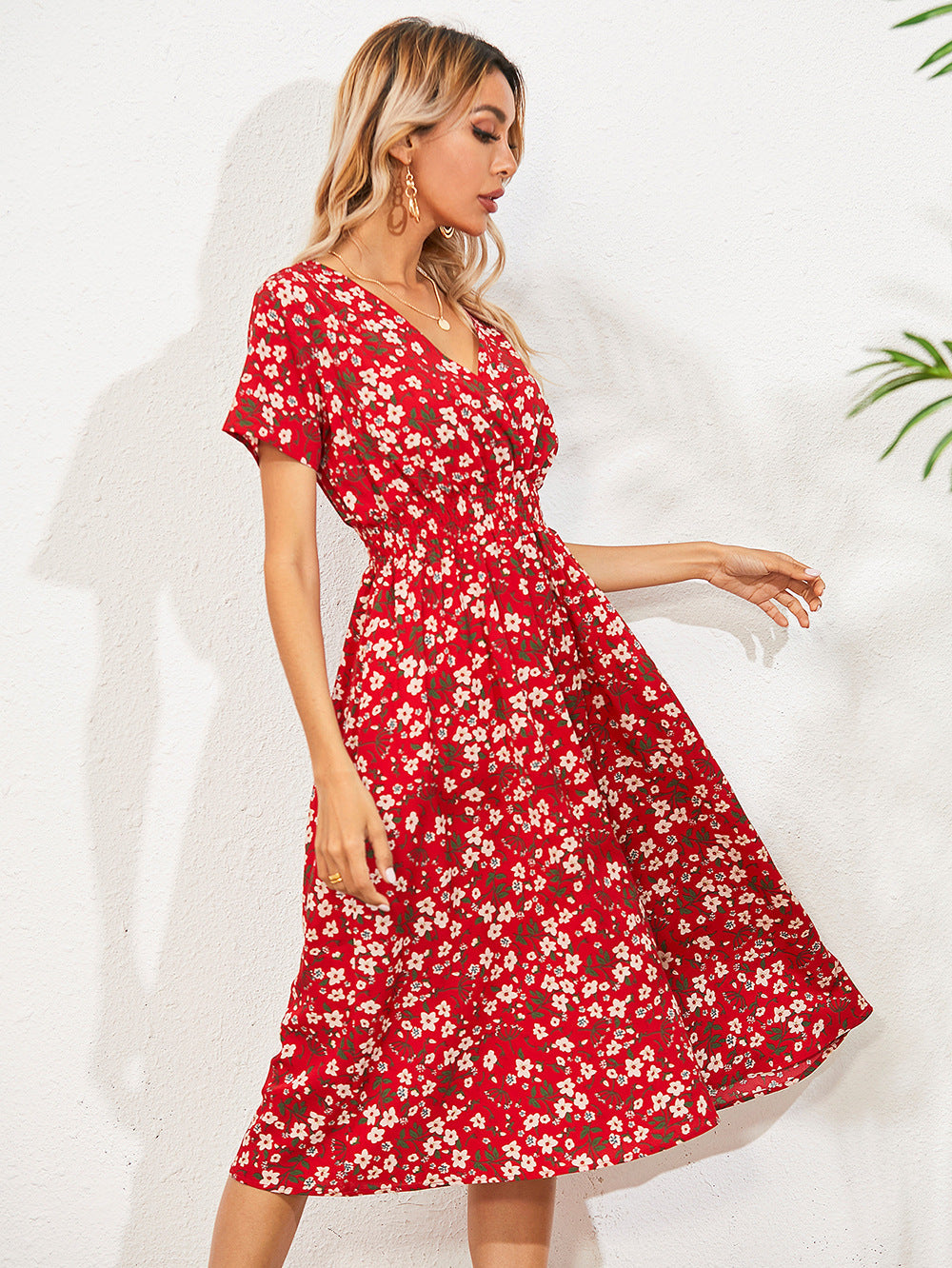 Theodora Floral Ruffle Mini Dress FINAL