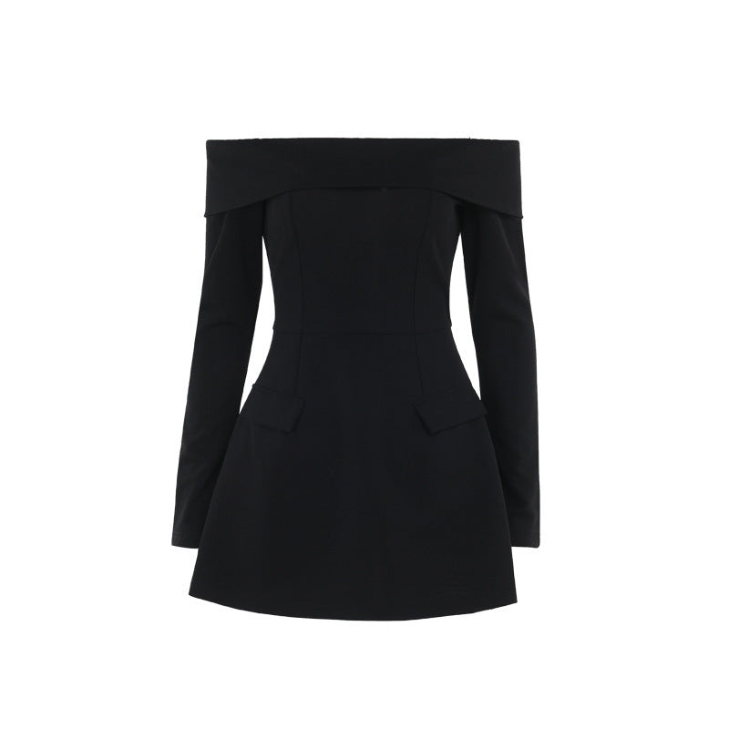Barbara 2.0 Off Shoulder Mini dress Black