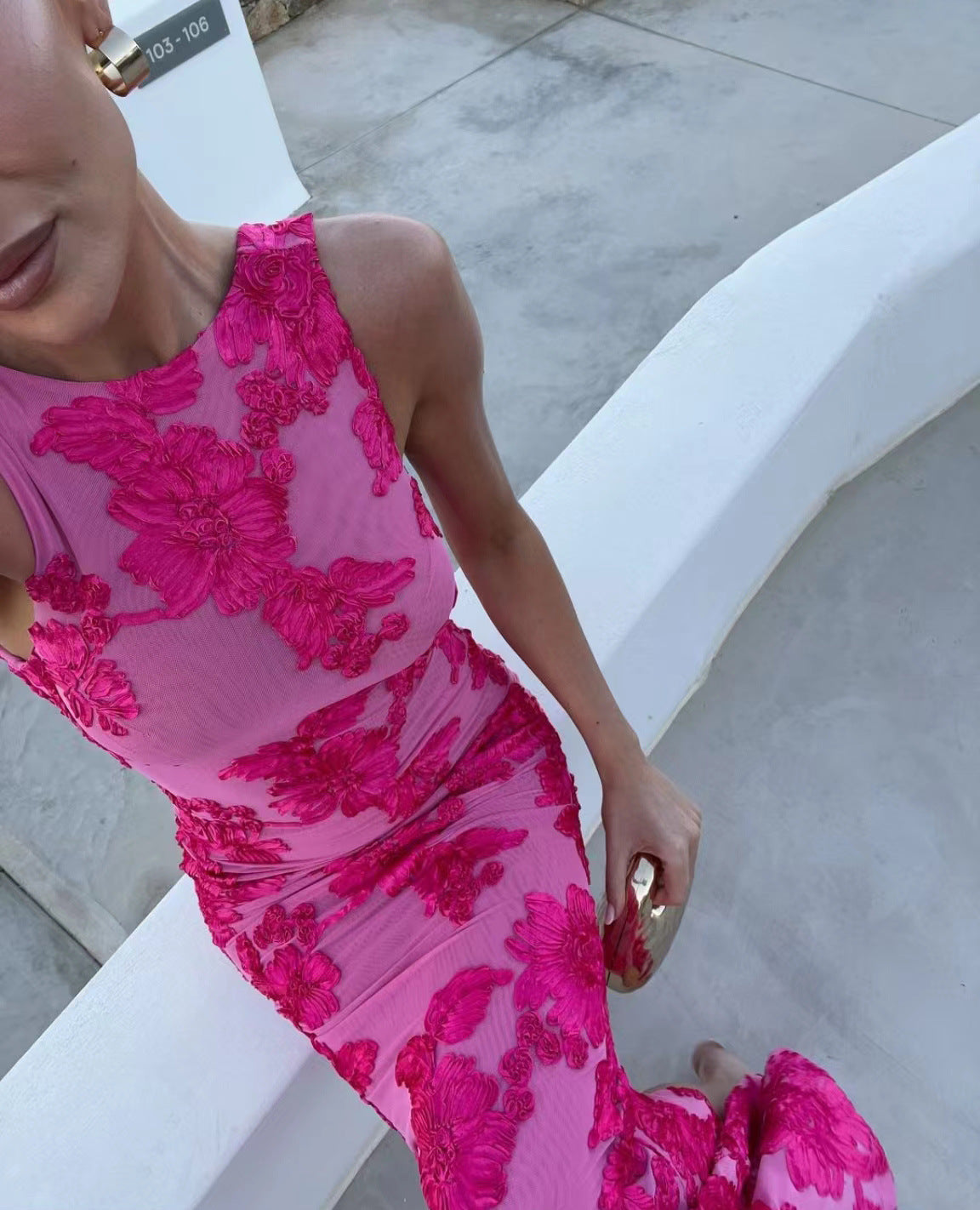 Morganite Maxi Dress Pink
