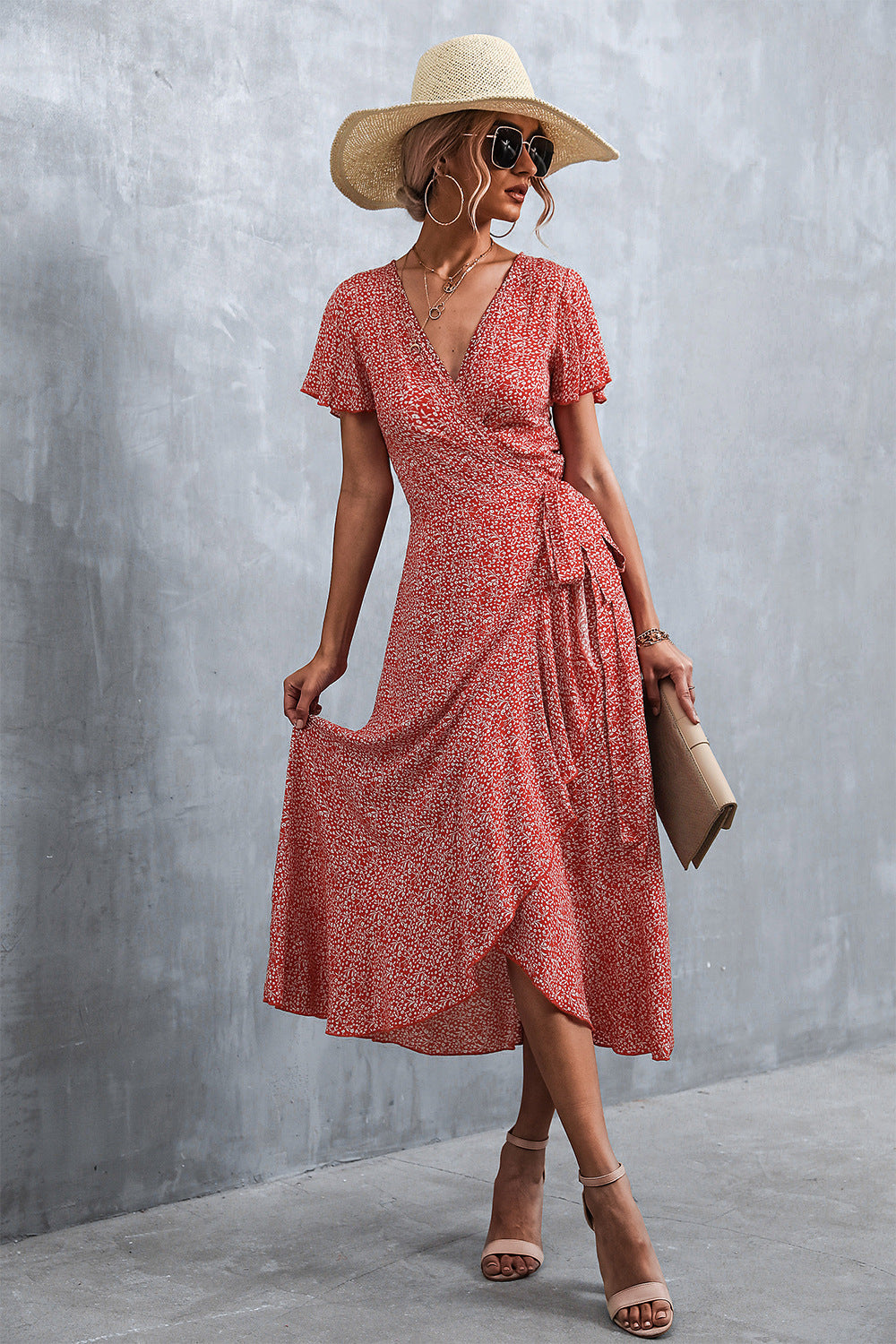 Knox Paisley High Low Ruffle Maxi Dress FINAL