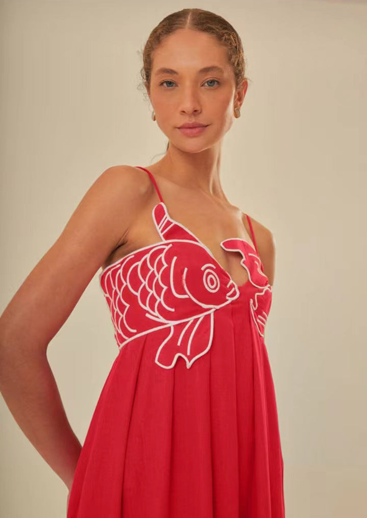 Valentina Maxi Dress Red