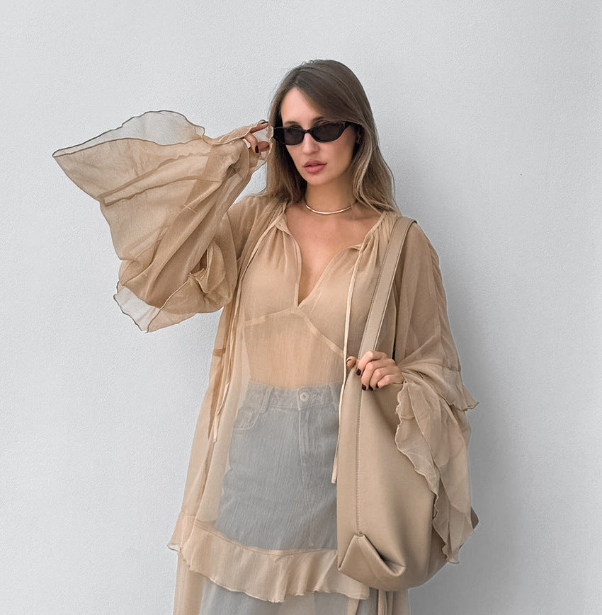 Ronnie Sheer Dress Khaki