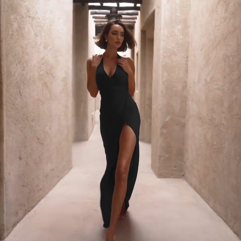Ritter Slit Dress Black