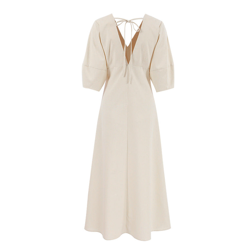 Gemini Rising Dress Off White