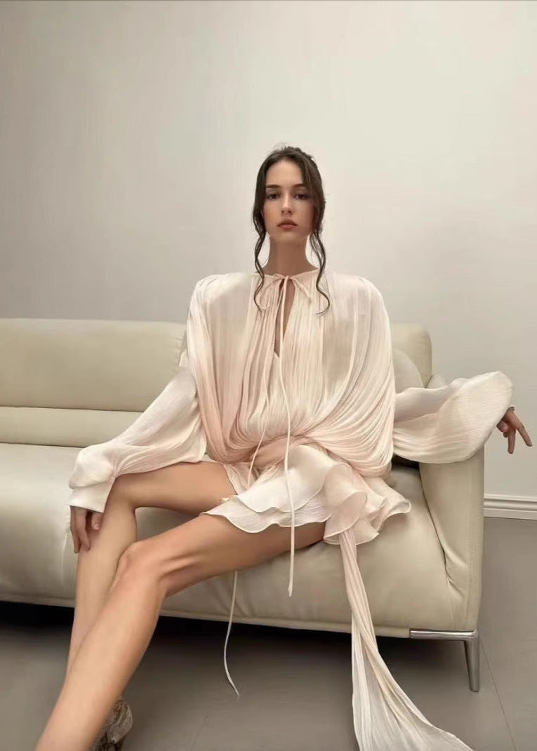 ��lise French InspiRed Pleated Mini Dress