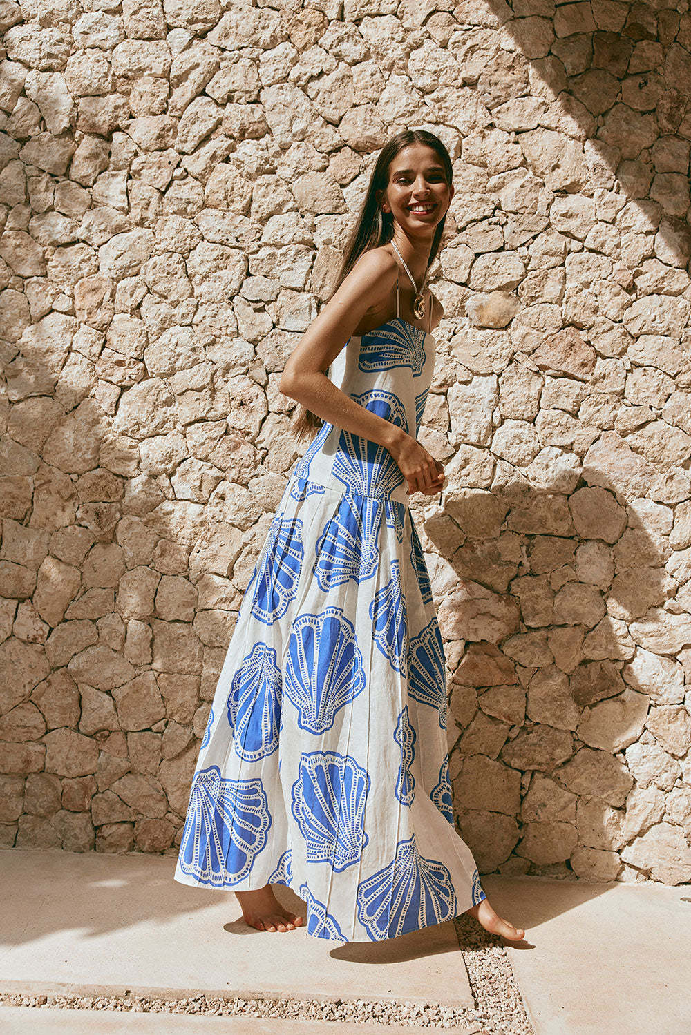 Marino Maxi Dress Blue