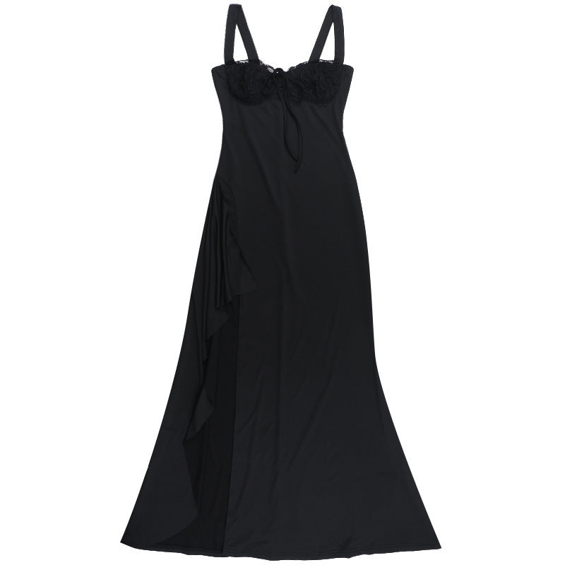 Irish Slit Dress Black