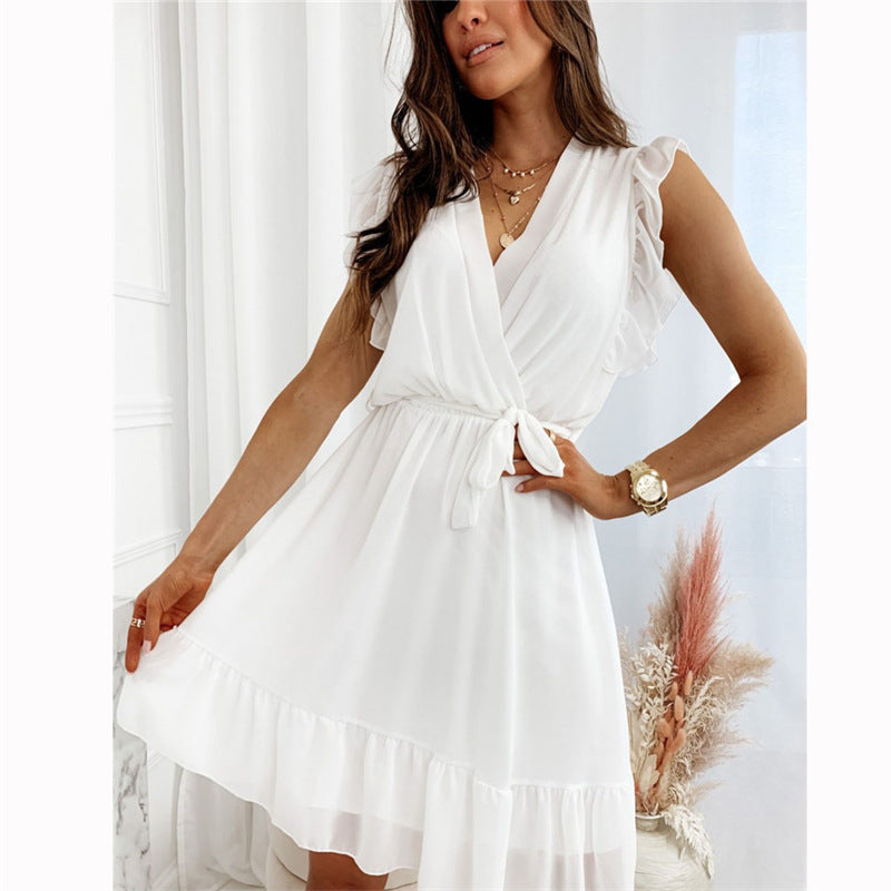Rafi Cotton Pocketed Puff Sleeve Babydoll Tunic Off White