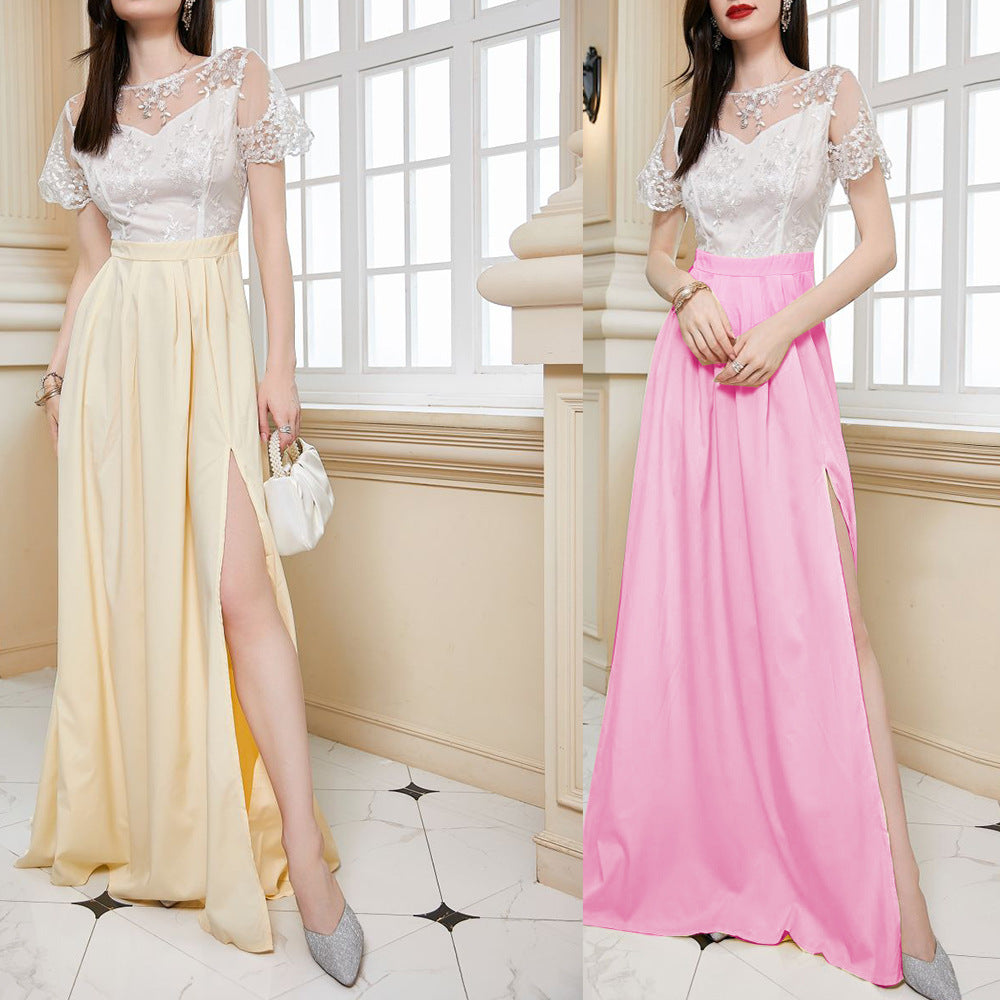 Sexy Dress Autumn Lace Short Sleeve Wedding Bridesmaid Dress Cocktail Evening Dress