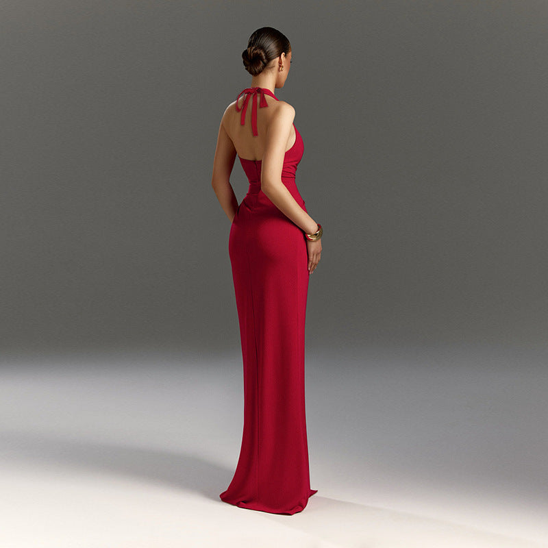 Ritter Slit Dress Red