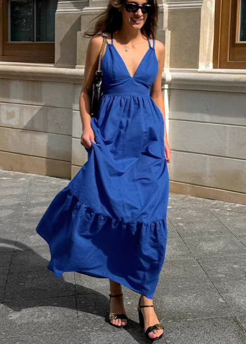 Celeste Strappy TieRed Maxi Dress