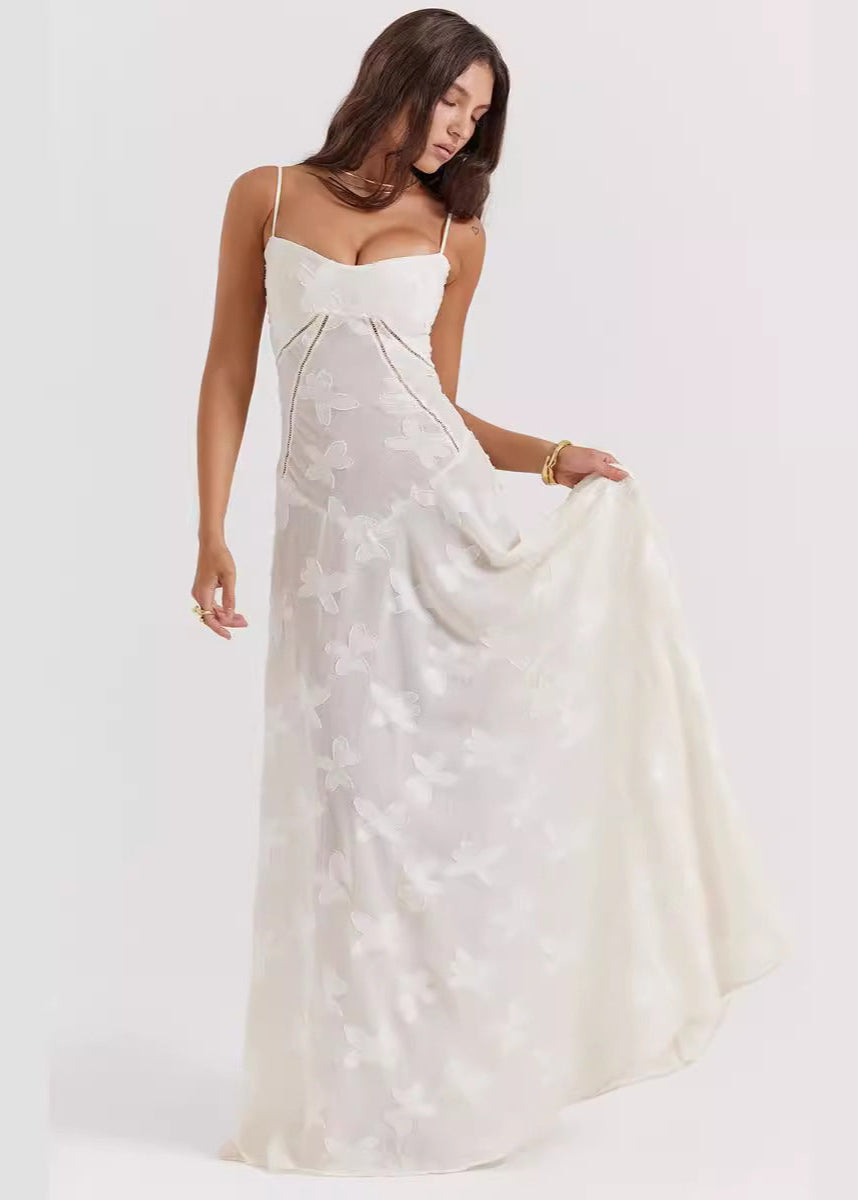 Celestine Spaghetti Strap Floral Maxi Dress
