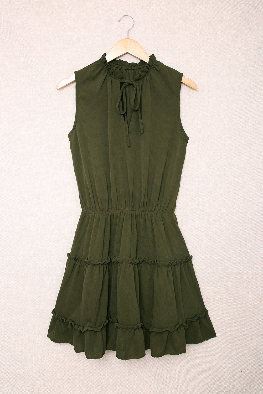 Wild At Heart Babydoll Dress Olive