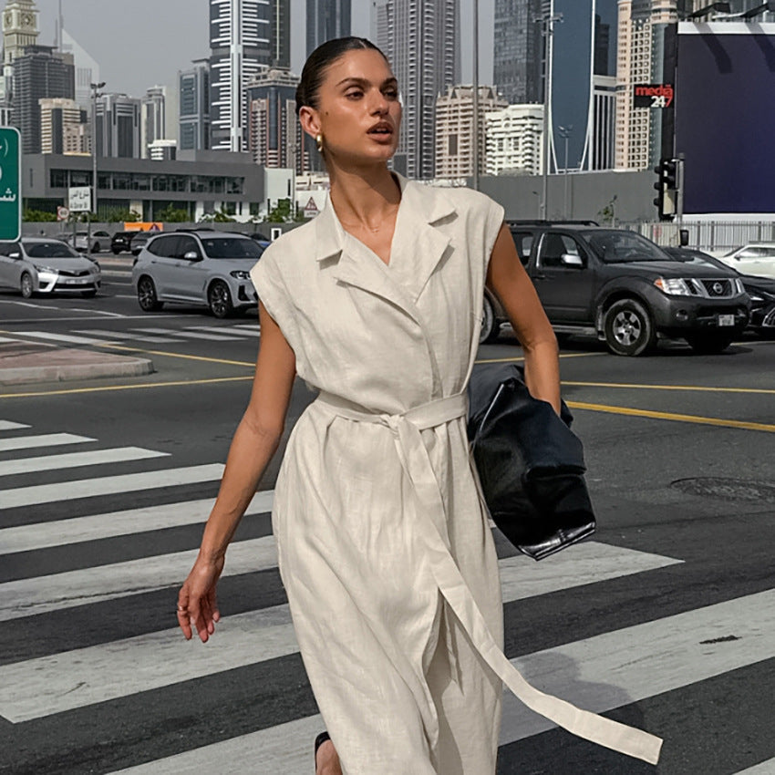 Rustin Midi Dress Khaki