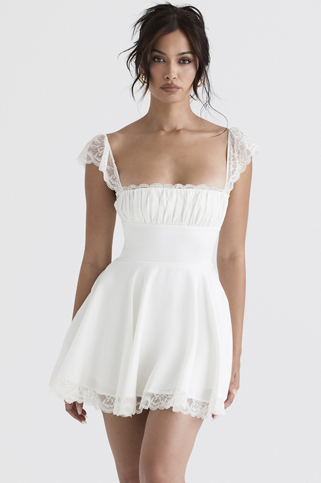Lace A Line Mini Dress