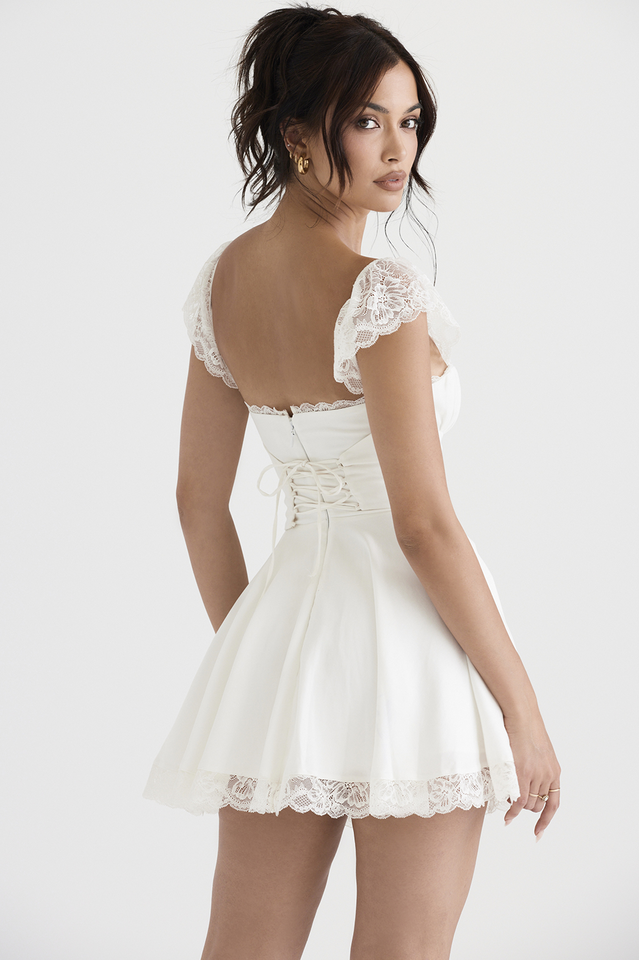 Lace A Line Mini Dress