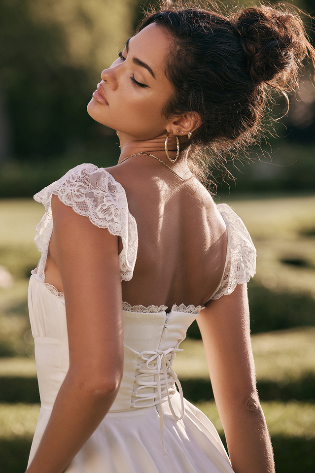 Lace A Line Mini Dress