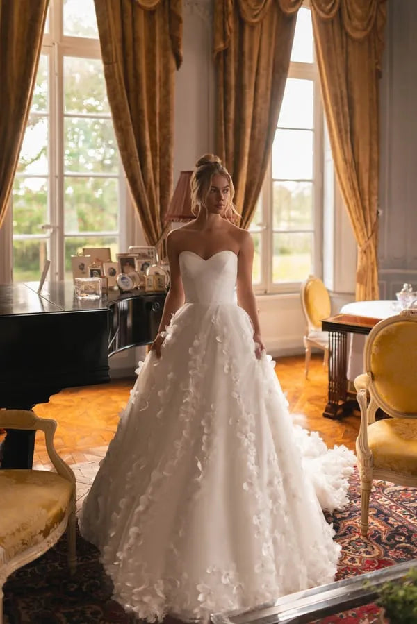Vintage Princess Wedding Dresses A Line Women's Appliques Sweetheart Sexy Sleeveless Bridal Gowns Elegant Vestidos De Novia