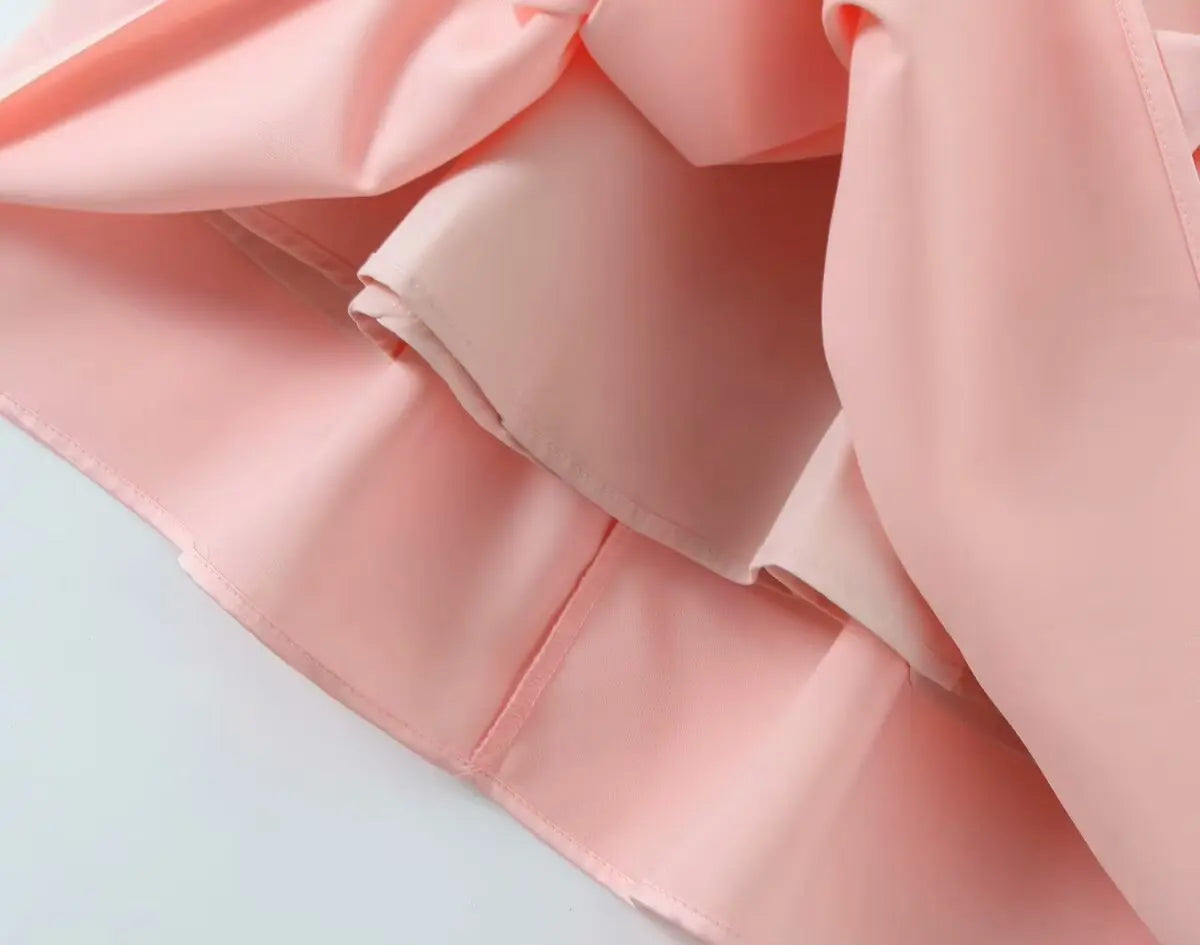 2025 Pleated Design Tie up Sleeveless Summer Dresses Women Solid Color Slim Fit Mini Dress Simple Fashion Party Dress