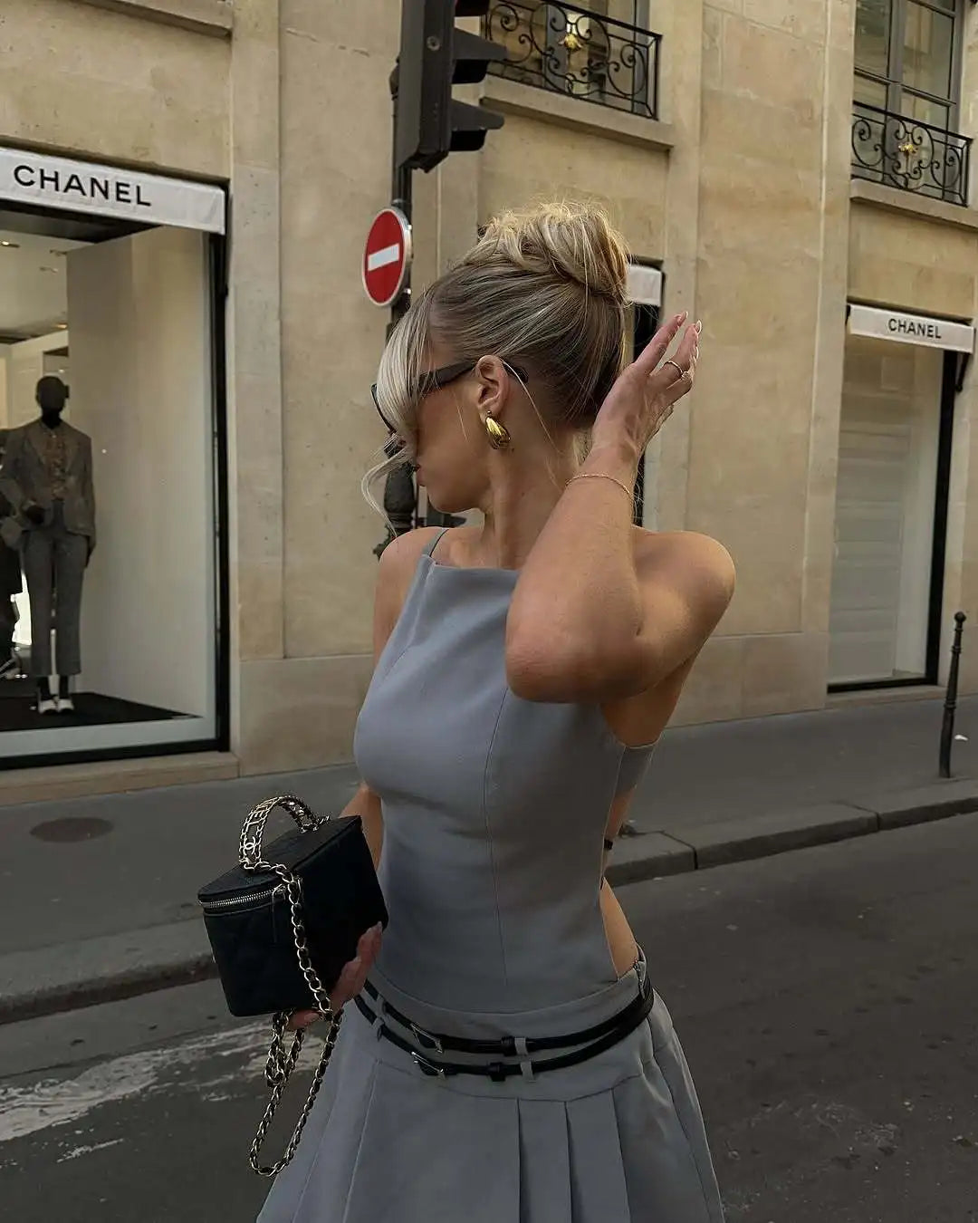 High Street Backless Bandage Pleated Dress Women Sexy Slit Sleeveless Bodycon Mini Dress 2025 Summer Party Dress Streetwear