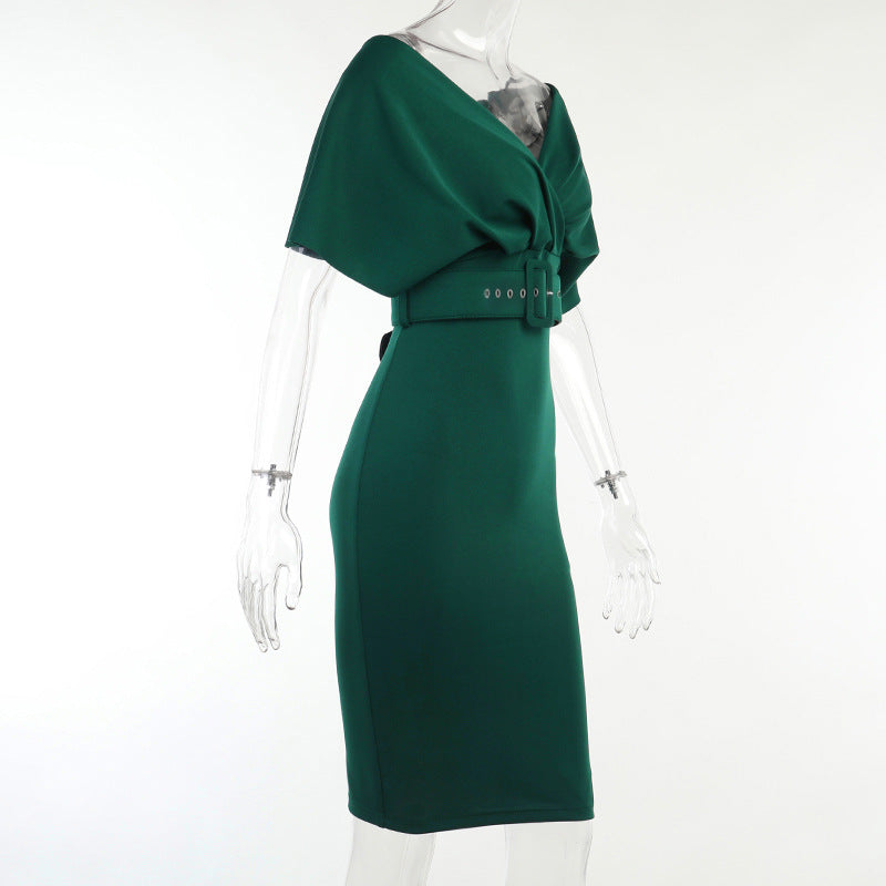 OffShoulder Elegant Party Ladies Vintage Evening Formal Midi Dress