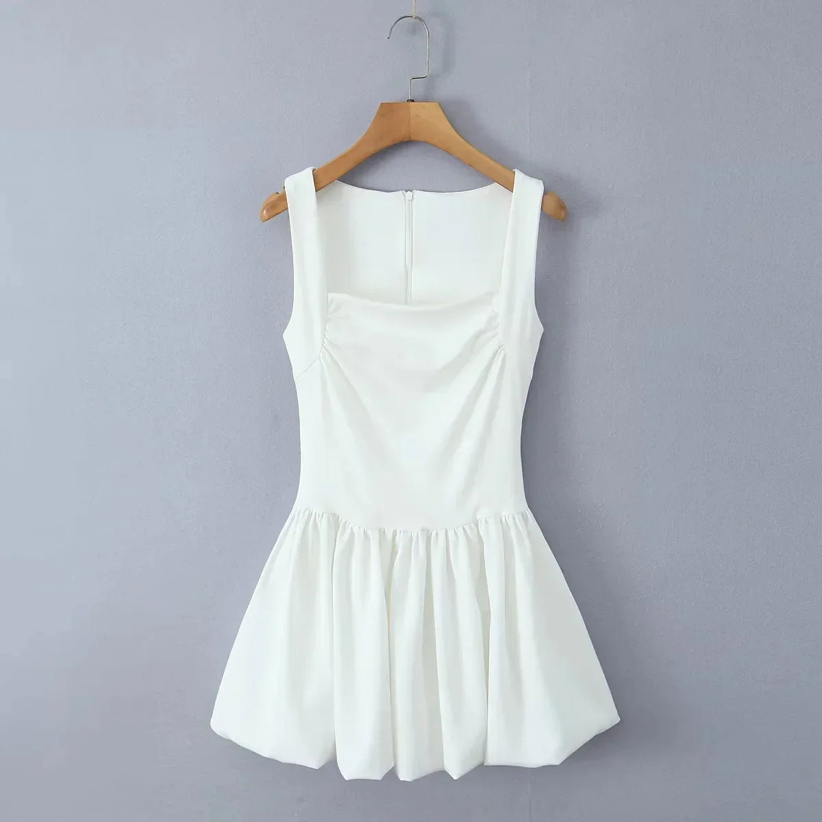 Spring Pink Sweet Mini Dress Women Square Collar Sleeveless Short A line Vestidos Elegant Fashion Casual Female Dresses 2025