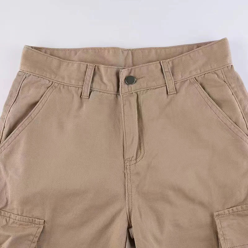 2024 Hip Hop Mom Street Wide Leg Y2K Multiple Pockets Jeans