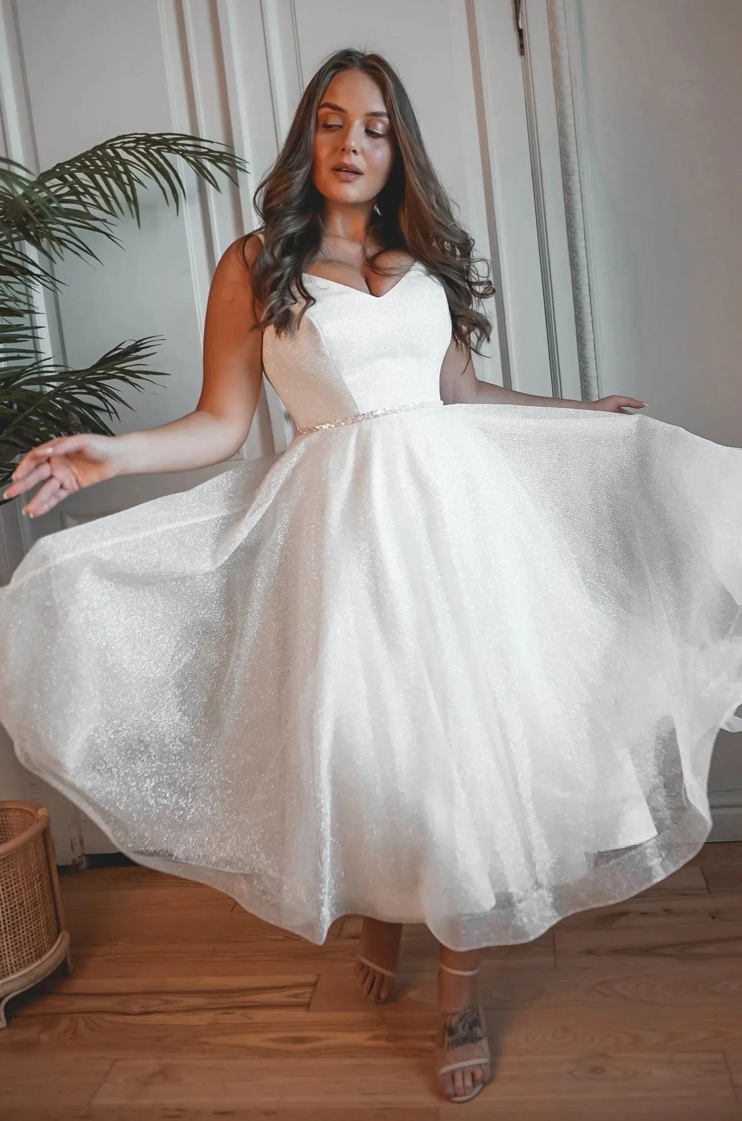 Plus-Size Shiny Wedding Dress Satin Mermaid Princess Bridal Gown Bow Vestido De Novia Simple Court Train Dress