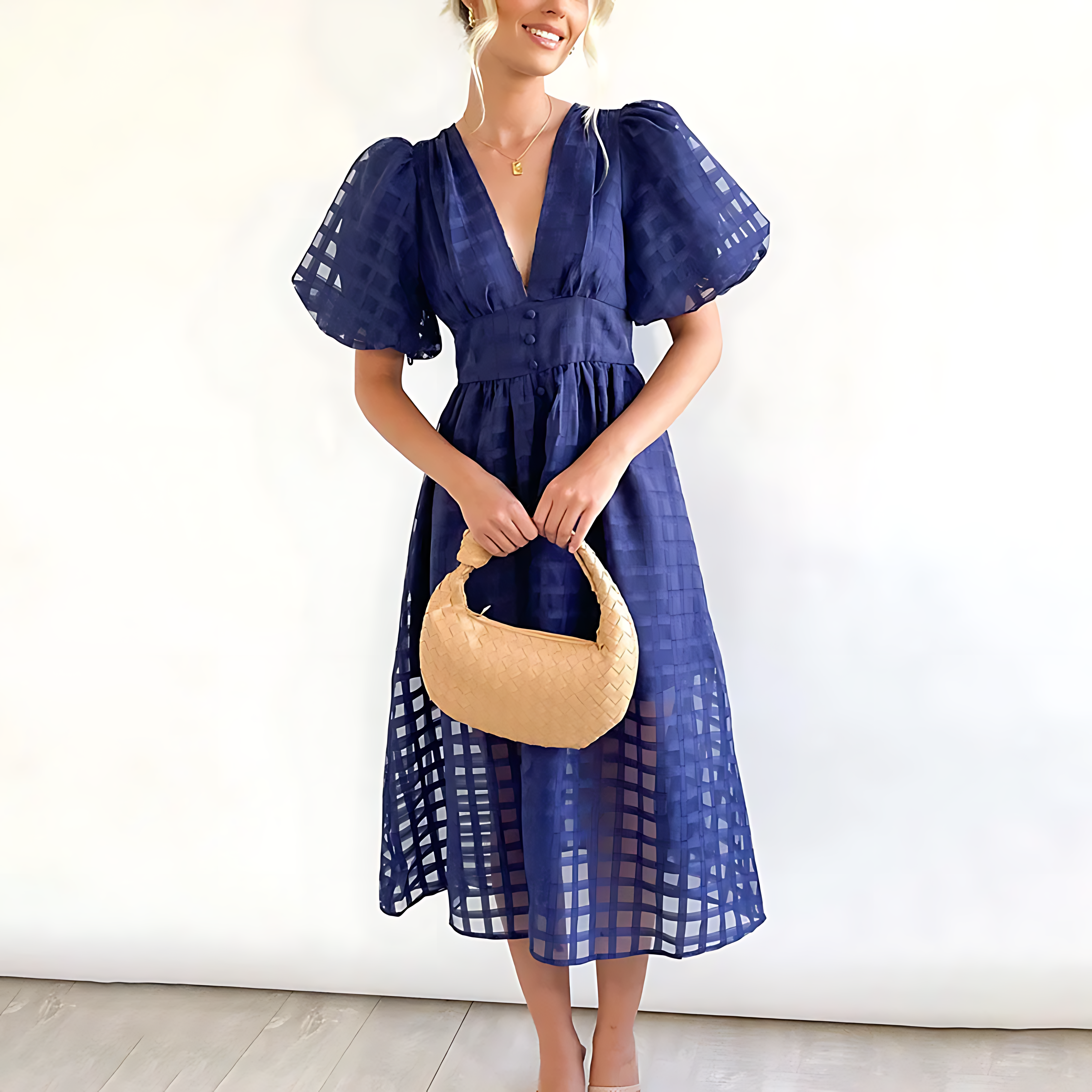 Julia Elegant Summer Midi Dress