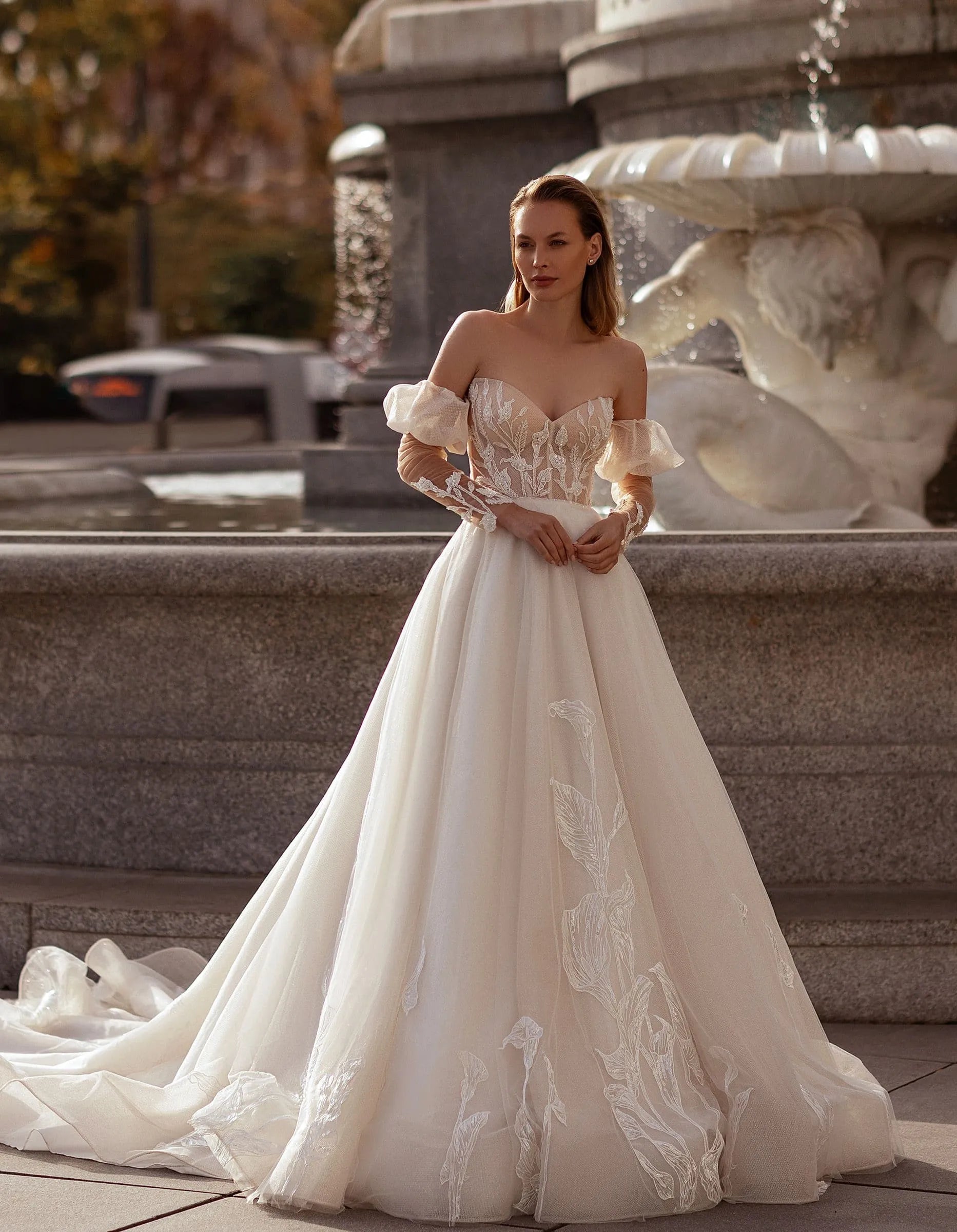 A Line Sexy Hollow Sleeveless Sweetheart Off Shoulder Bride Gowns Vestidos De Noche Fiesta
