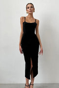 Black Cami Bodycon Midi Dress