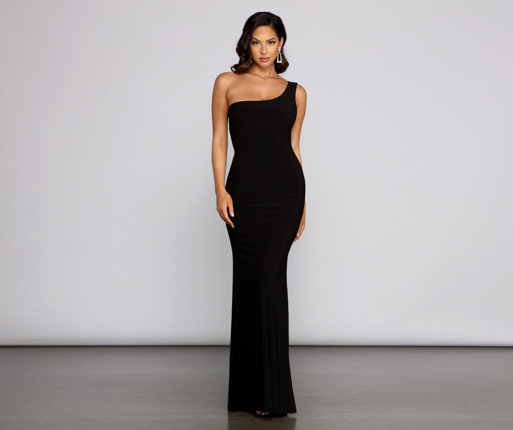 Leilani Formal One Shoulder Open Back Dress