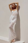 Slim Fit Halter Lace Dress