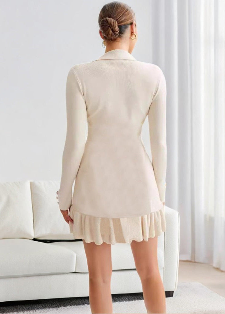 Celeste Contrast Trim Knit Dress