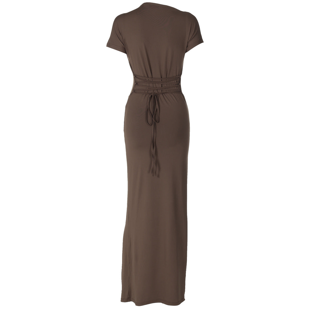 Dreamy Drape Maxi dress Brown