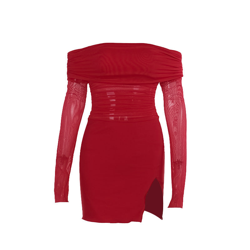 Flame Kissed Dress Red