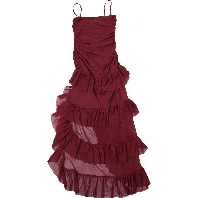 Ruffle Radiance Dress Red