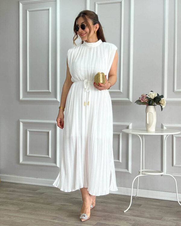Lizel Midi Dress White