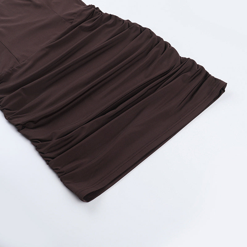 Castro Mini Dress Brown