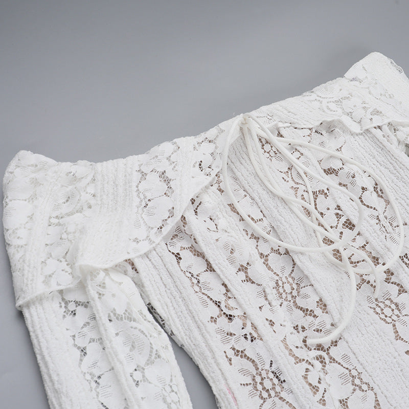 Reverie Off Shoulder Dress White