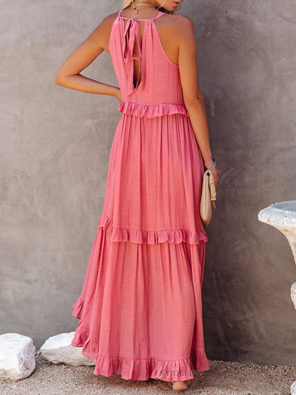 Sienna Ruffle Maxi Dress