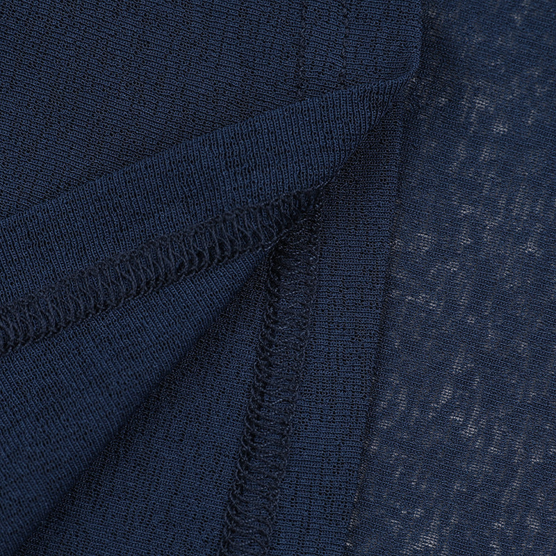 Cosmic Elegance V Neck Dress Blue