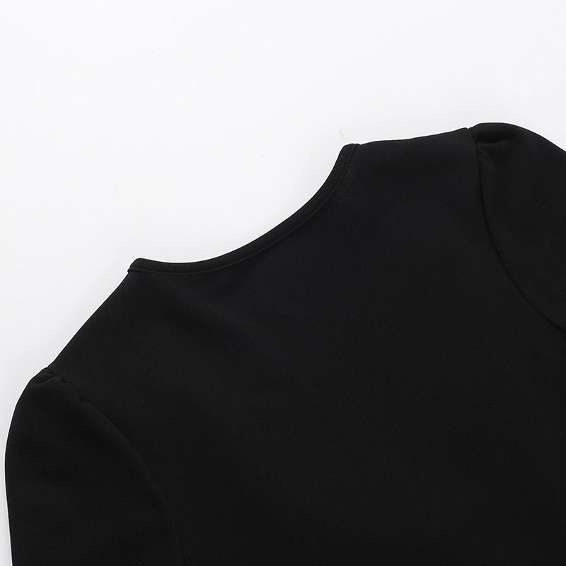 Bloom Skater Dress Black