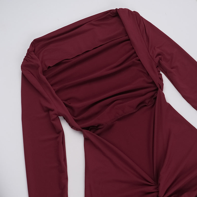 Mulberry Maxi Dress Maroon