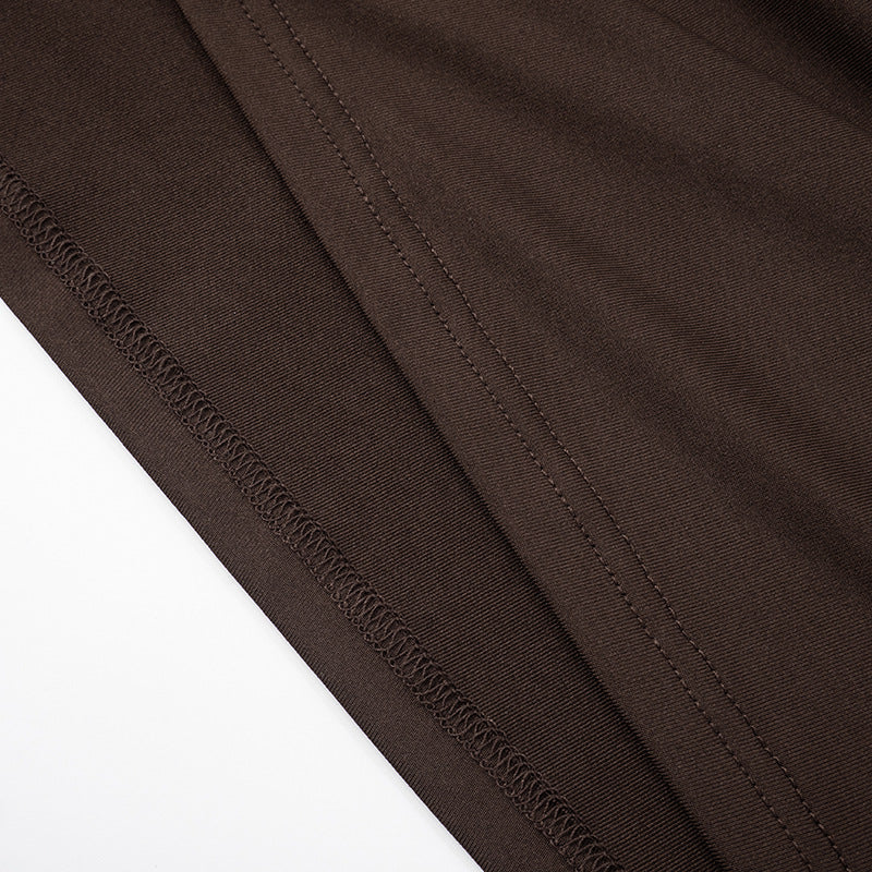Gans Mini Dress Brown
