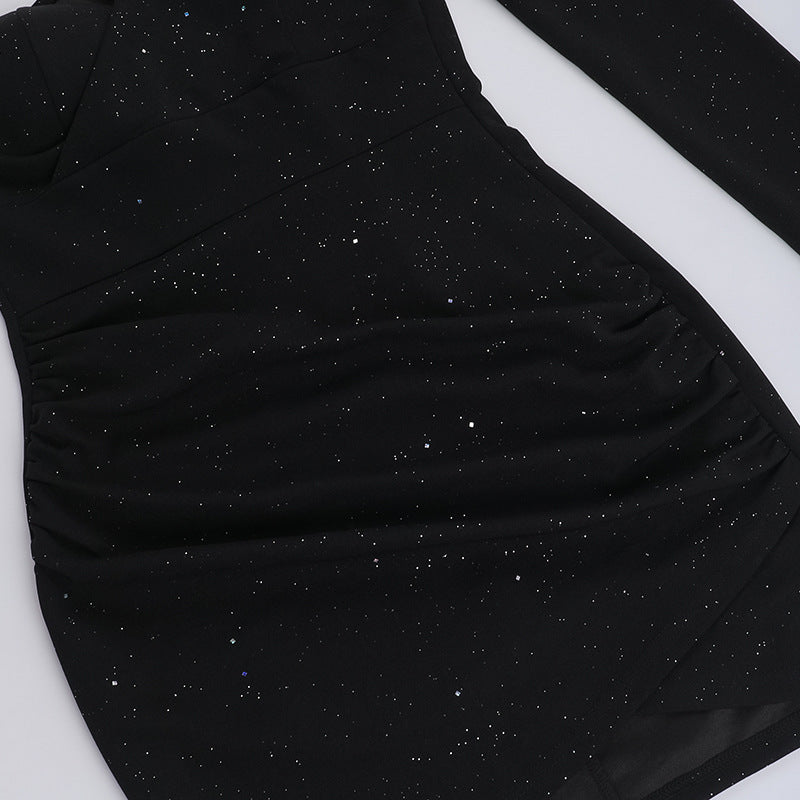 Graceful edge Dress Black