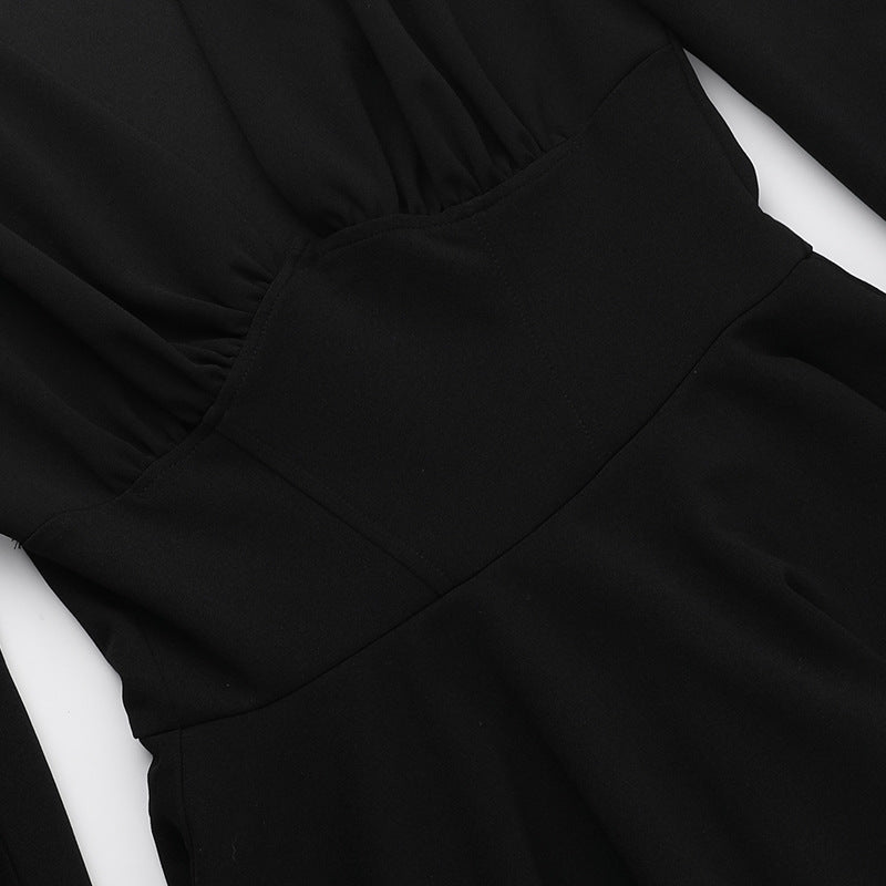 Bloom Skater Dress Black